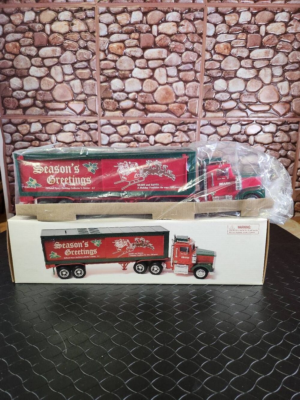 1998 Sears Seasons Greetings 18-Wheel Box Trailer Truck #B11